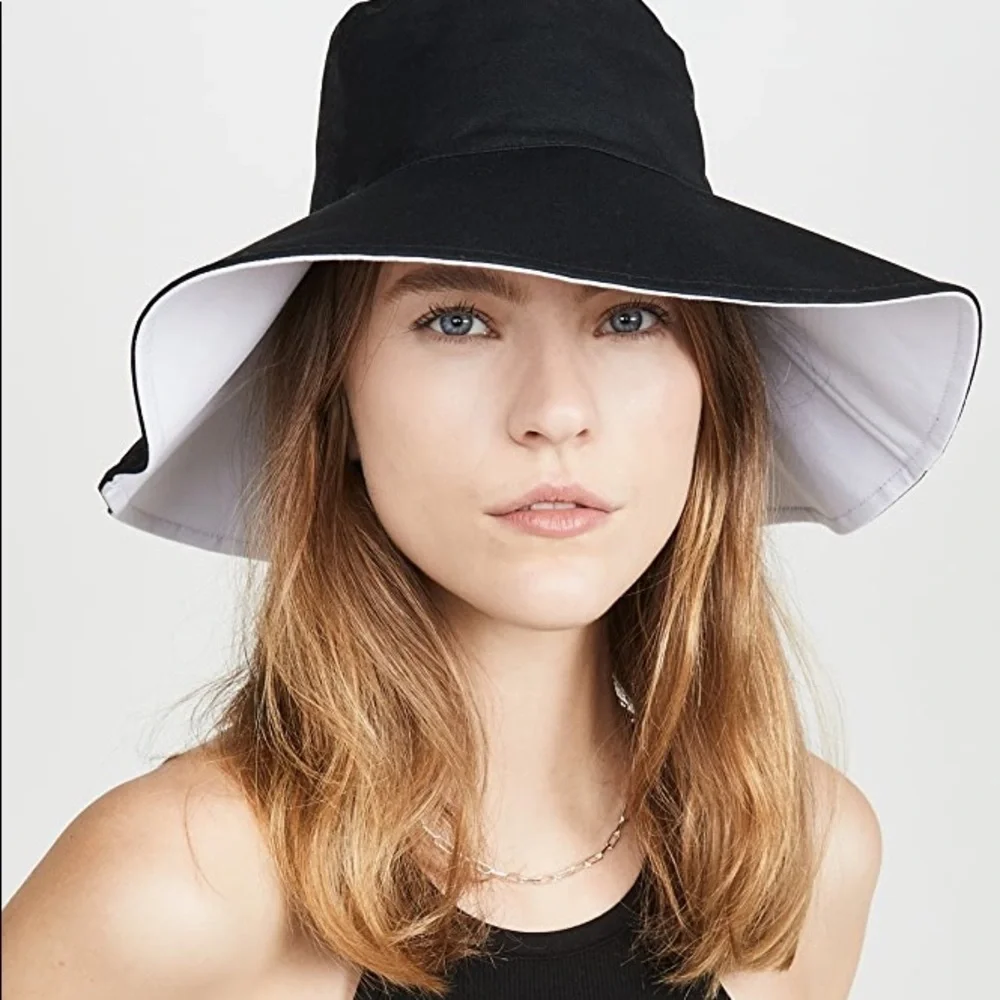 Anthropologie-Reversible Canvas Bucket Hat